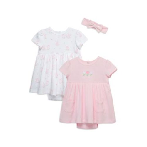 Girls' Tulips Bodysuit Dress, Set of 2 - Baby
