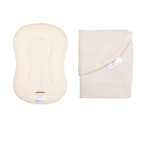 Lounger Curve + Muslin Cover Set | Natural