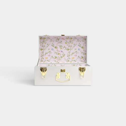 Mini Trunk - White - Sylvia's Summer / Embroidery