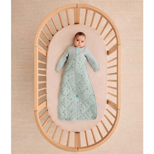 Sleep Bag Long Sleeve 2.5 TOG Organic Cotton/Merino Wool Olive Lamb's Best Friend