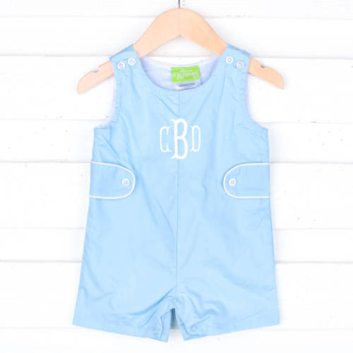 Solid Light Blue Jon Jon with Tabs