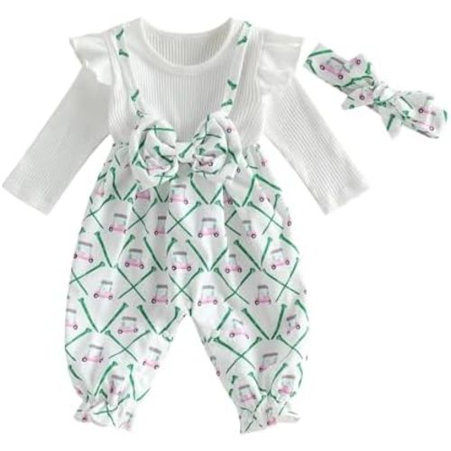 YINGISFITM Newborn Baby Girl Clothes Long Sleeve Romper One Piece Jumpsuit Fall Winter Infant Outfits 0 3 6 9 12 18 Months