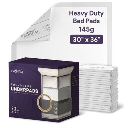 Heavy Duty Incontinence Bed Pads 30" x 36" 20 Pack - 145g Ultra Absorbent Disposable Chucks Underpads for Adults - Overnight Absorbance