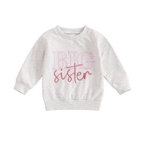 Sibling Matching Outfits Big Brother/Sister Pullover Long Sleeve Sweatshirt Little Brother/Sister Romper