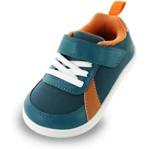 SKYWHEEL Toddler Wide Toe Box Barefoot Shoes Boys Sneakers Kids Tennis Shoes Comfort Lightweight Zero Drop Walking Shoe for Indoor/Outdoor Play