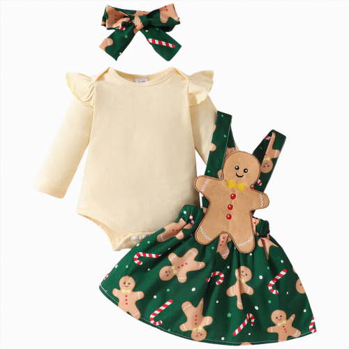 mgoYE 6-9 Month Girl Clothes Preemie Newborn Baby Girl Clothes Infant Romper Fall Winter Outfits Gifts for Girls Cute Bell Bottoms Pant Sets(White,0-3 Months)