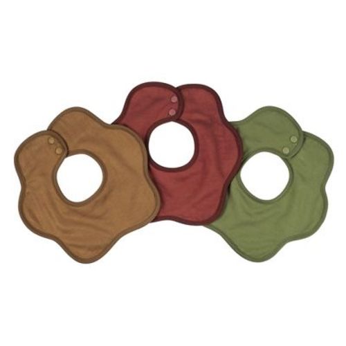 Tiny Twinkle Roundabout Baby Drool Bibs 3-Pack, 360 Rotating Waterproof and Absorbent Teething Bibs (Boy Natural Set 3-Pack)