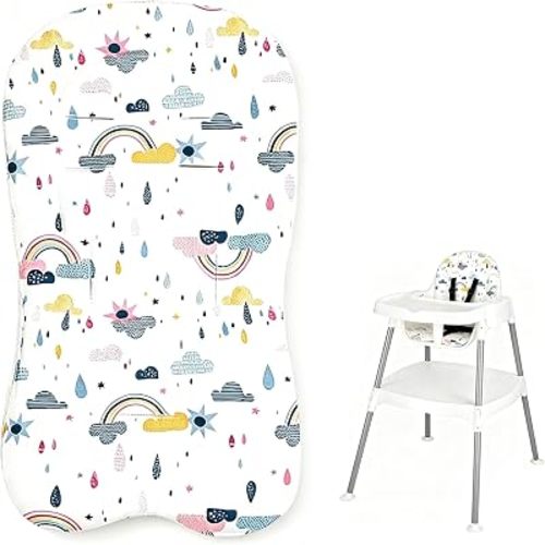 High Chair Cover Replacement Compatible with Evenflo, Soft Cushion with Anti-Slip Pad.