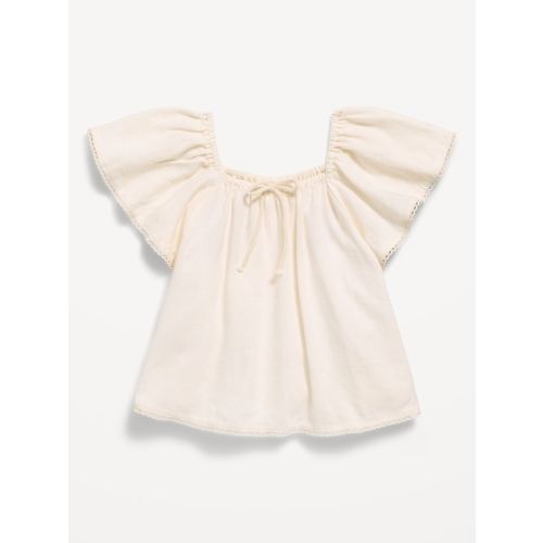 Printed Double-Weave Top for Toddler Girls