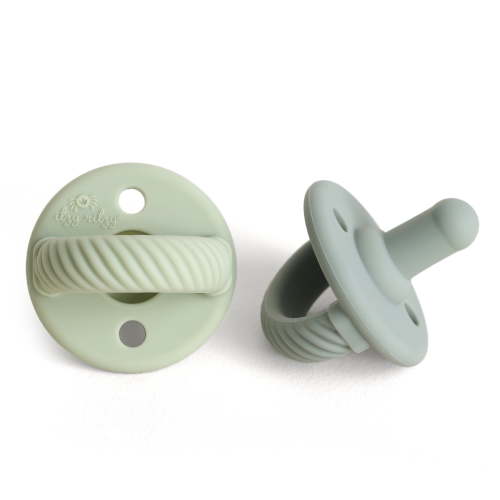 Itzy Paci Braid Pacifier set of 2 Succulent & Agave