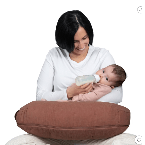 Boppy Nursing Pillow-Luxe Muslin - Chestnut Solid