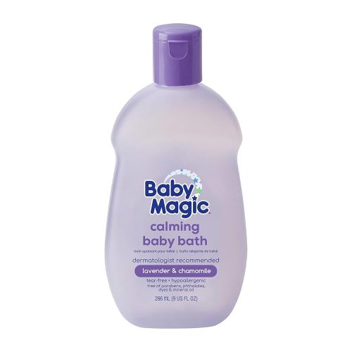 Baby Magic Calming Baby Bath |9oz | Lavender & Chamomile | Tear-Free, Free of Parabens, Phthalates, Sulfates and Dyes