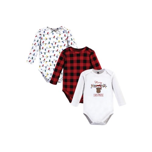 Essential Long-Sleeve Cotton Bodysuit Triple Set