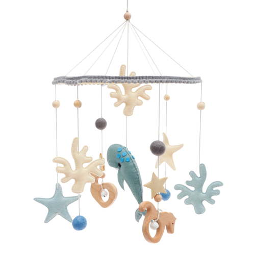 Felt Baby Crib Mobile Support Sensory Development Hanging Baby Mobile Attract Attention Infant Crib Toy Safety for Infant Kid