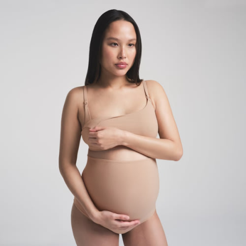 FITS EVERYBODY MATERNITY NURSING SCOOP BRALETTE | CLAY
