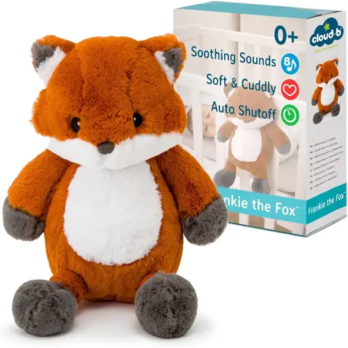 Cloud b Sound Machine with White Noise Soothing Sounds | Cuddly Stuffed Animal | Adjustable Settings and Auto-Shutoff | Frankie The Fox™