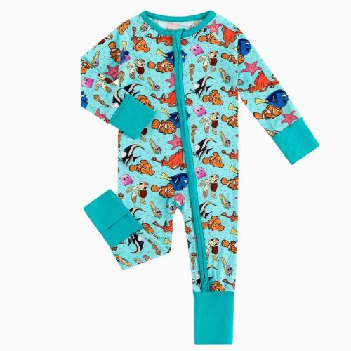 Finding Nemo Dory Baby Bamboo Zippy Romper Pajamas