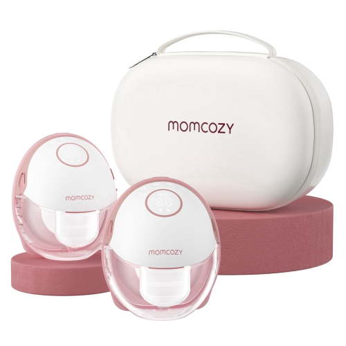 Momcozy Breast Pump Hands-Free Mobile Style M6, Wearable Breastfeeding Pump Ideal Rhythm for More Milk, DoubleFit Flange More Fit & Discreet with 3 Modes & 9 Levels, 24mm HSA/FSA Eligible