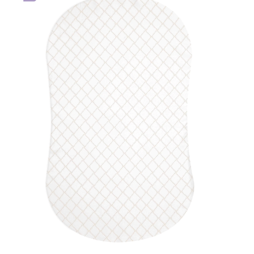 HALO - BassiNest Fitted Sheet 100% Cotton | Nautical Net - cream/gray