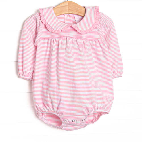 Lydia Long Sleeve Bubble, Pink Stripe – Stitchy Fish