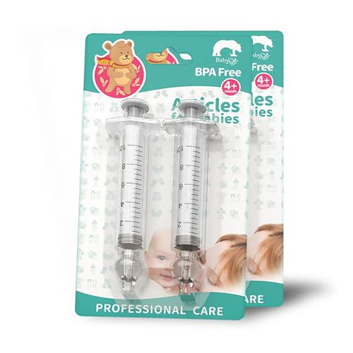Nasal Syringe for Baby - 4PCS - Safe Silicon Baby Nasal Aspirator Qucik Syringe Nose Cleaner Rinsing Tool for Baby/Infant/Kid