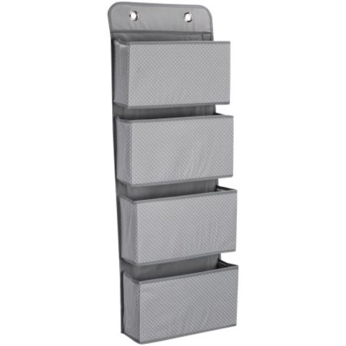 Delta Children 4-Pocket Hanging Wall Organizer, Dove Gray