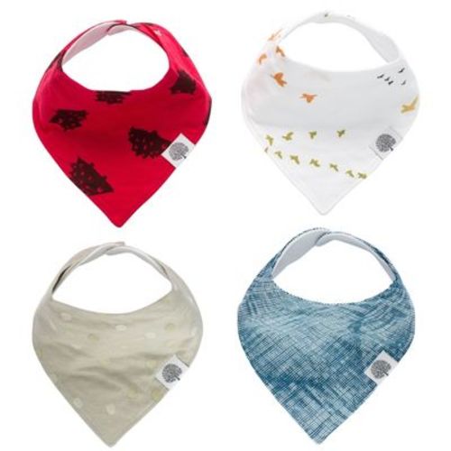 Parker Baby Bandana Drool Bibs 4 Pack Baby Bibs for Boys, Girls, Unisex - "Parker Set"