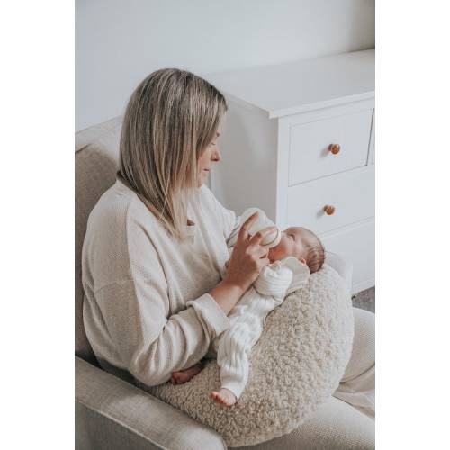 Moon Support Cushion | Feeding Cushion | Tummy Time | Nursery Decor | Baby Gift |Nursing Cushion | Nursing Pillow | Boucle