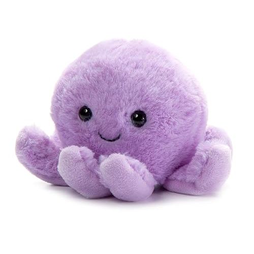 The Petting Zoo Purple Octopus Stuffed Animal Plushie, Gifts for Kids, Nuggetz Sealife Animals, Octopus Plush Toy, 6 inches