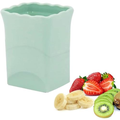 Strawberry Slicer Cup：Fruit Slicer Cup for Strawberry Egg Banana Mushroom Cucumber Kiwi and Veggie Salad Speed Cutter the Kitchen Portable Slicing Tool(1pcs)