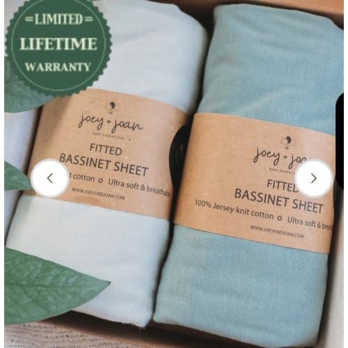 Chicco Lullago Anywhere Bassinet Sheets - Dusty Blue + Navy – Joey + Joan | Baby Essentials