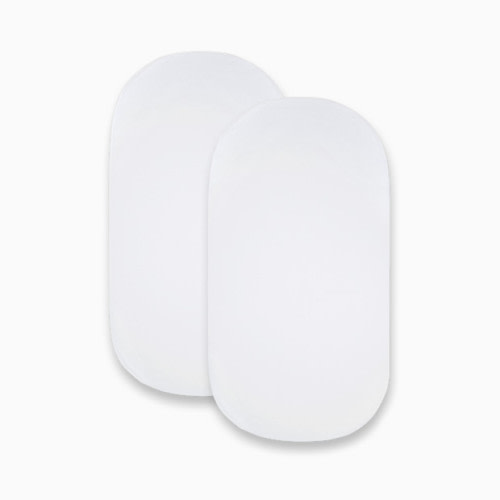 Organic Cotton Fitted Bassinet Sheet (2 Pack) - Cloud White
