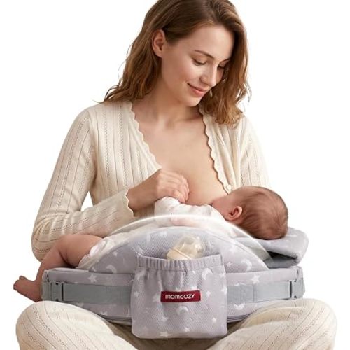 Momcozy CozyPro Nursing Pillow for Breastfeeding with Lumbar & Arm Support