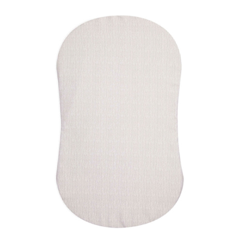 HALO - BassiNest Fitted Sheet 100% Cotton | Herringbone - cream ,