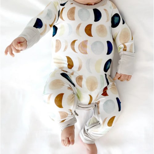 Luna Neutral Crescent Zippy – Little Sleepies