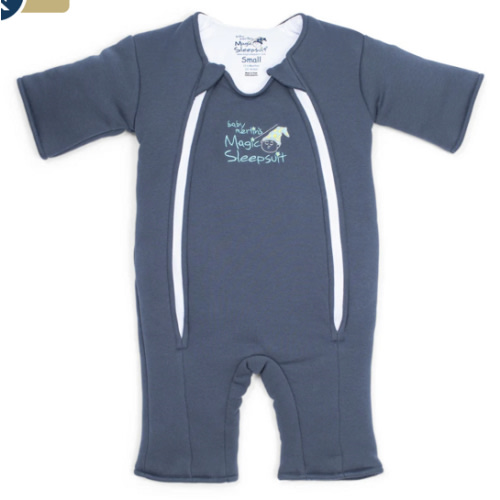 Navy Blue Baby Merlin’s Magic Sleepsuit – Premium 100% Cotton Baby Sleepwear