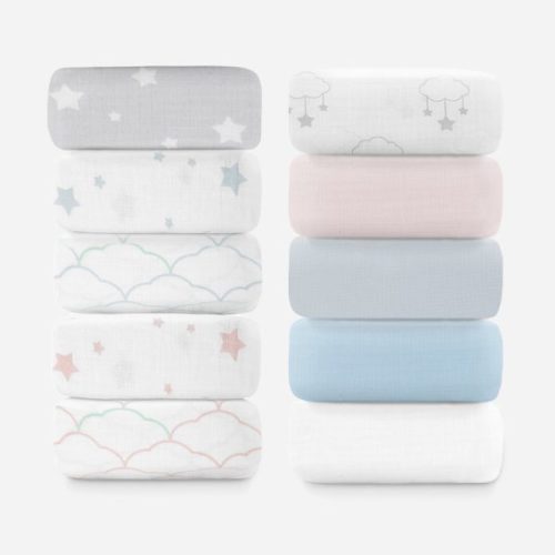 Breathable Organic Fitted Mini Crib Sheets