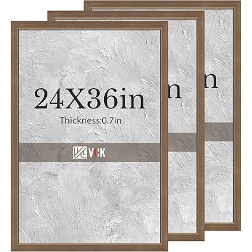 VCK 24x36 Poster Frames 3 Pack - Brown