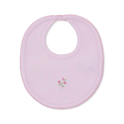 Garden Roses Pink Reversible Bib