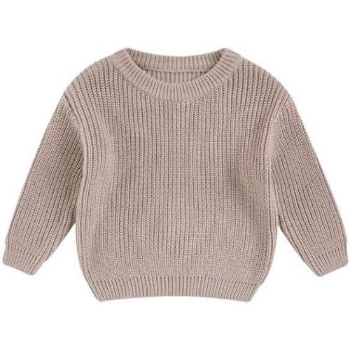 Infant Toddler Baby Girl Boy Knit Sweater Blouse Pullover Sweatshirt Warm Crewneck Long Sleeve Tops for 0-5Y