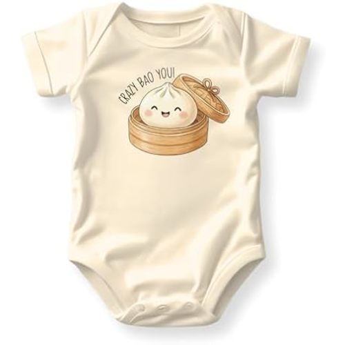 Crazy Bout You Dimsum Baby Bodysuit, Xiao Long Bao Kids Tee
