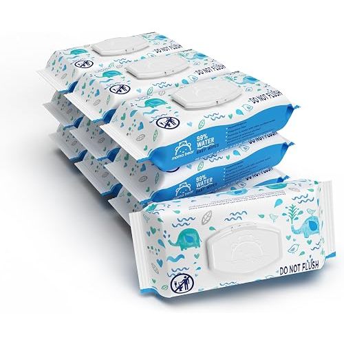 Amazon Brand - Mama Bear 99% Water Baby Wipes
