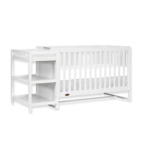 Dream On Me Milo 5-In-1 Convertible Crib and Changing Table I Free Changing Pad