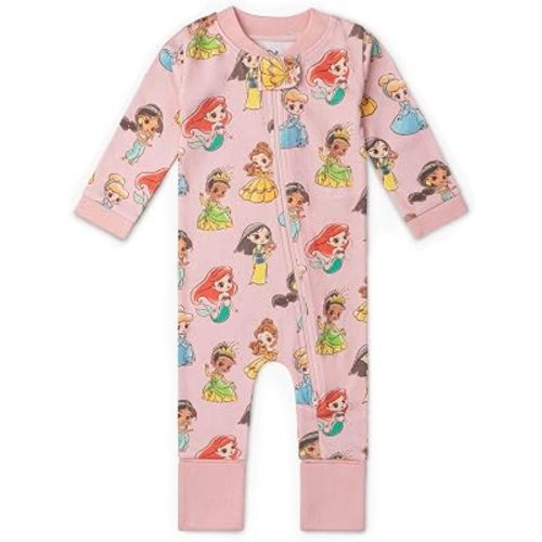 MONICA + ANDY One Piece Baby Pajamas, 100% Organic Baby Clothes for Girls and Boys, Sizes For Newborn and Infant
