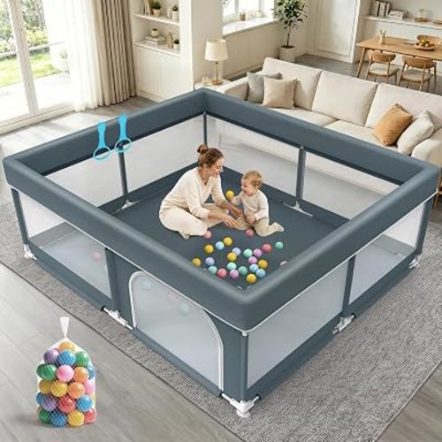 79x71 Large Baby Playpen Indoor & Outdoor Play Yard for Toddlers