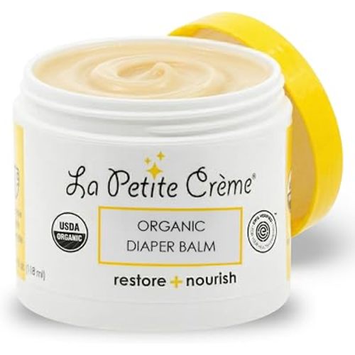 La Petite Creme Diaper Balm - Healing & Nourishing Diaper Rash Cream, 4 oz