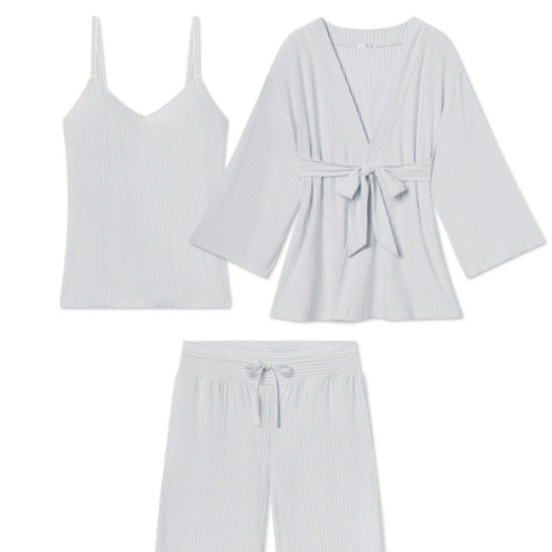 LAKE | Women | DreamModal™ Pajamas | Fog Maternity Kimono Bundle