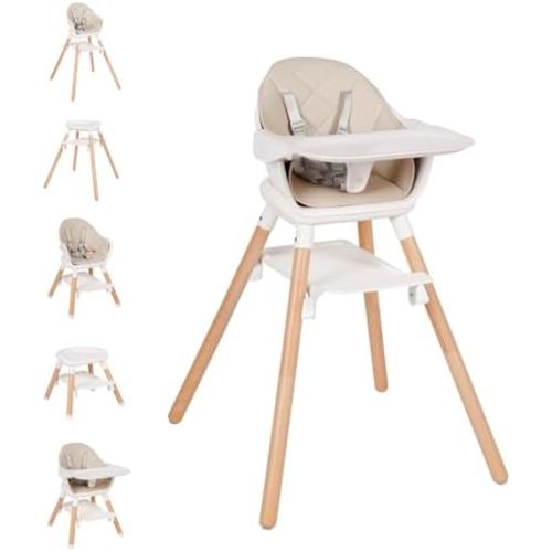 High Chair, 6 in 1 Convertible High Chairs for Babies and Toddlers