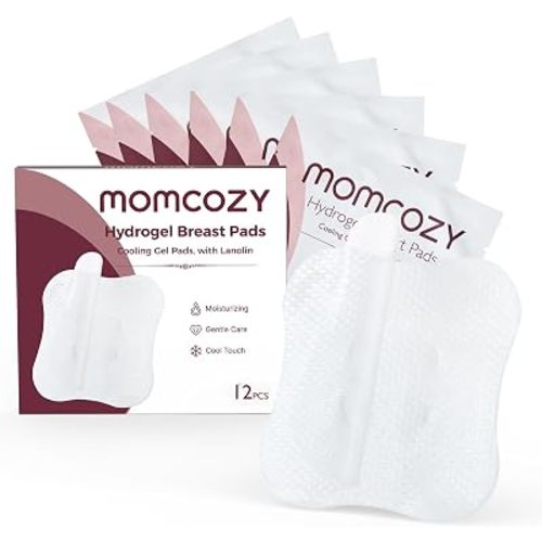 Momcozy Hydrogel Nursing Pads,Cooling Relief,Breastfeeding Essentials 12pcs
