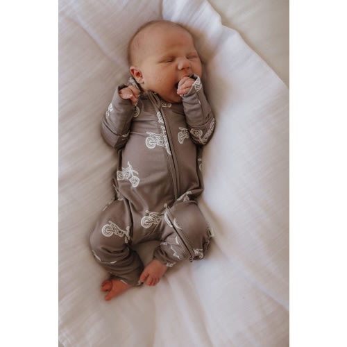 Bamboo Zip Pajamas | Dirt Bike